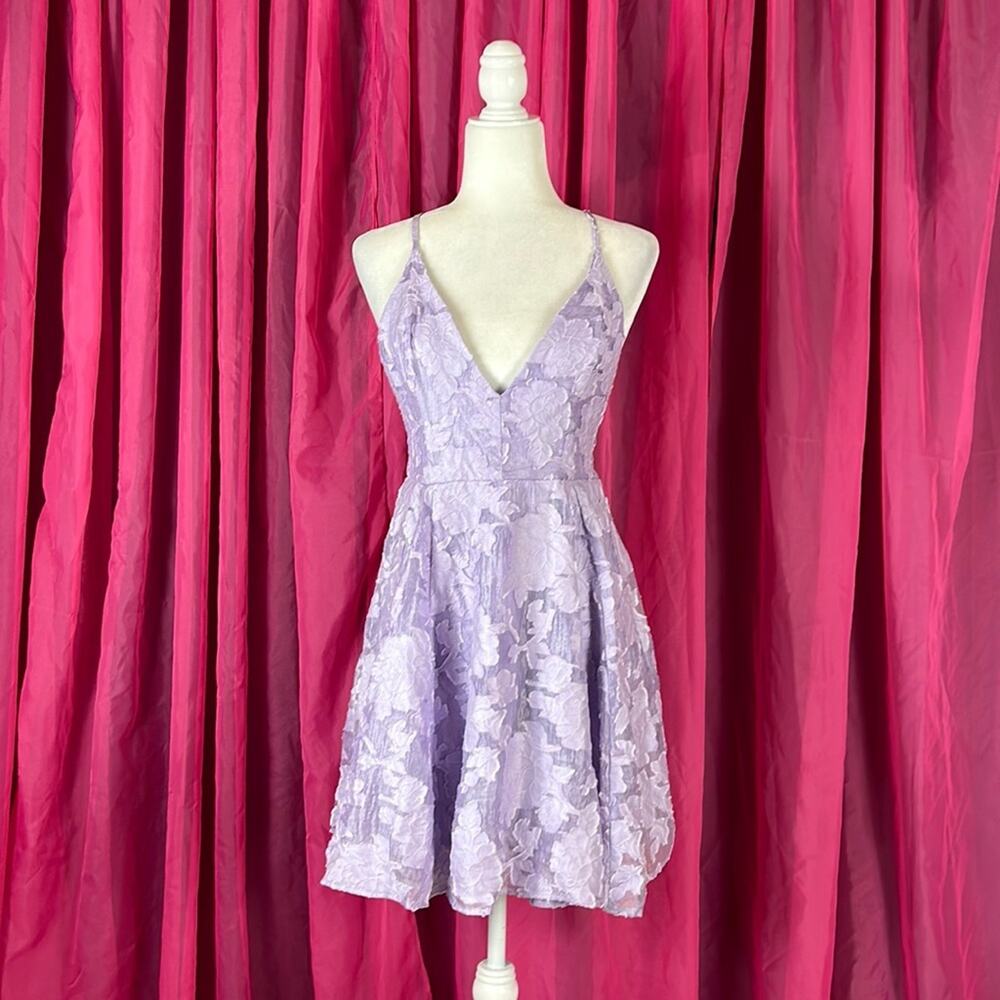Wild Fable lavender fit and flare cocktail party dress, size medium